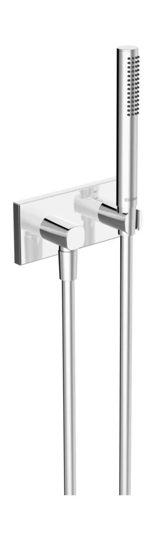 HANSA Handbrausegarnitur HANSALIVING 4443 Rosetteeckig Abgang soft edge 1-strahlig Chrom, 44430170, Artikel in Kategorie